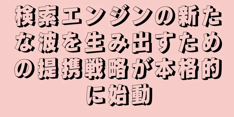 検索エンジンの新たな波を生み出すための提携戦略が本格的に始動