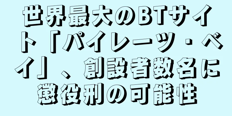 世界最大のBTサイト「パイレーツ・ベイ」、創設者数名に懲役刑の可能性