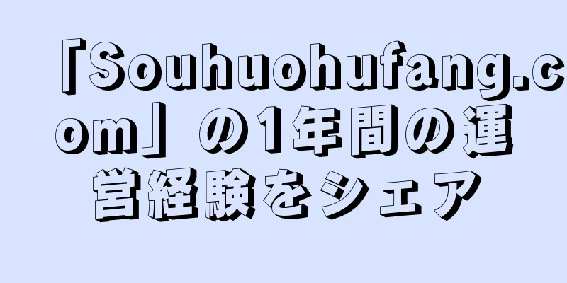 「Souhuohufang.com」の1年間の運営経験をシェア