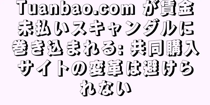 Tuanbao.com が賃金未払いスキャンダルに巻き込まれる: 共同購入サイトの変革は避けられない