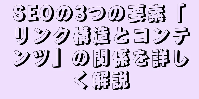 SEOの3つの要素「リンク構造とコンテンツ」の関係を詳しく解説