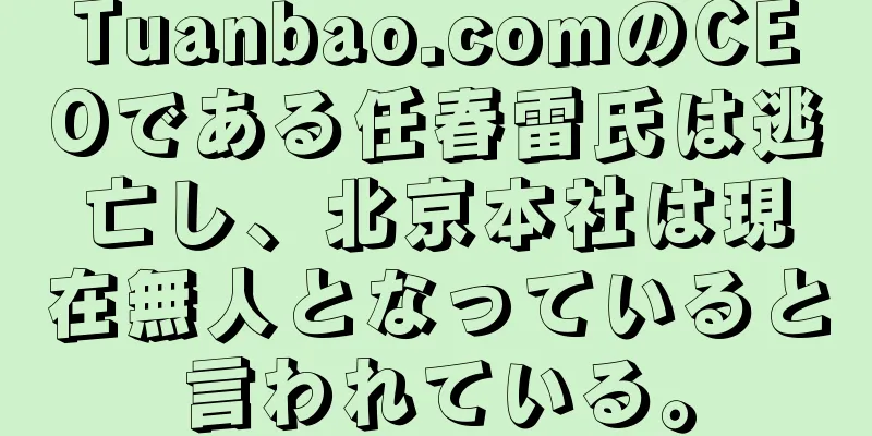 Tuanbao.comのCEOである任春雷氏は逃亡し、北京本社は現在無人となっていると言われている。