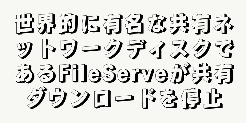 世界的に有名な共有ネットワークディスクであるFileServeが共有ダウンロードを停止