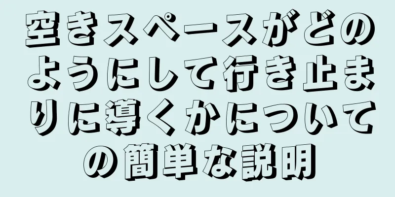 空きスペースがどのようにして行き止まりに導くかについての簡単な説明