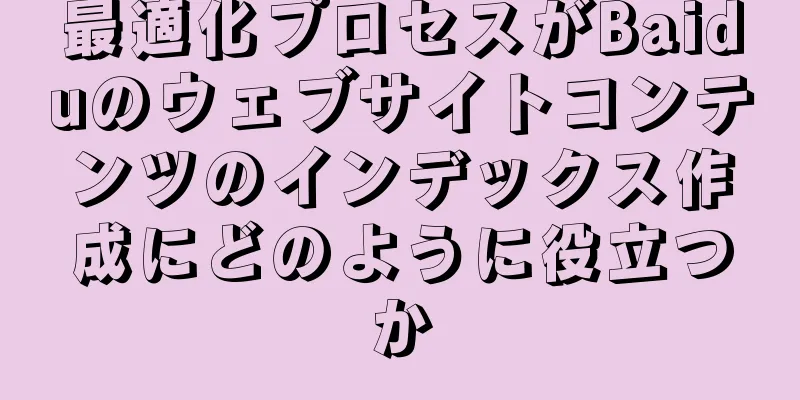 最適化プロセスがBaiduのウェブサイトコンテンツのインデックス作成にどのように役立つか
