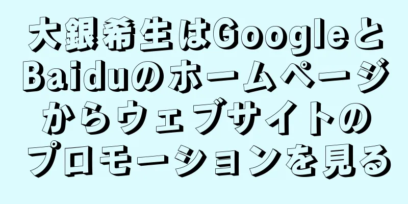 大銀希生はGoogleとBaiduのホームページからウェブサイトのプロモーションを見る