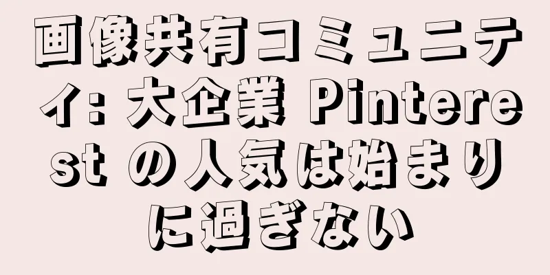 画像共有コミュニティ: 大企業 Pinterest の人気は始まりに過ぎない