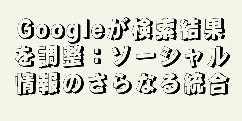 Googleが検索結果を調整：ソーシャル情報のさらなる統合