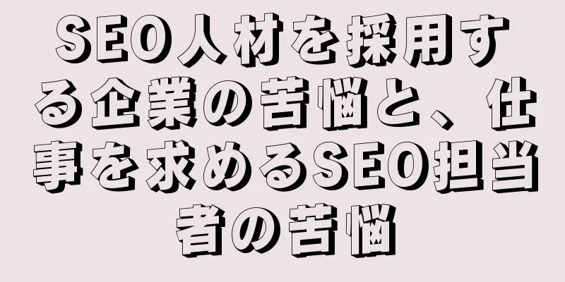 SEO人材を採用する企業の苦悩と、仕事を求めるSEO担当者の苦悩