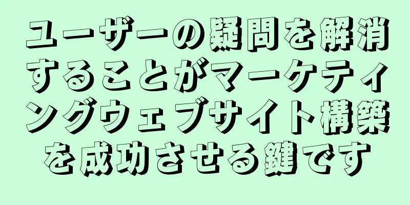 ユーザーの疑問を解消することがマーケティングウェブサイト構築を成功させる鍵です