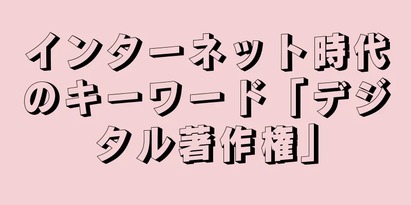 インターネット時代のキーワード「デジタル著作権」