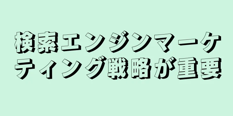 検索エンジンマーケティング戦略が重要
