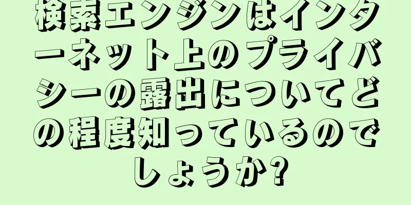 検索エンジンはインターネット上のプライバシーの露出についてどの程度知っているのでしょうか?