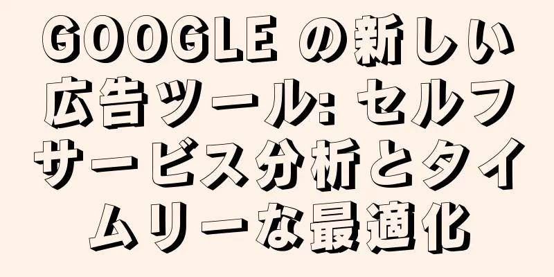 GOOGLE の新しい広告ツール: セルフサービス分析とタイムリーな最適化