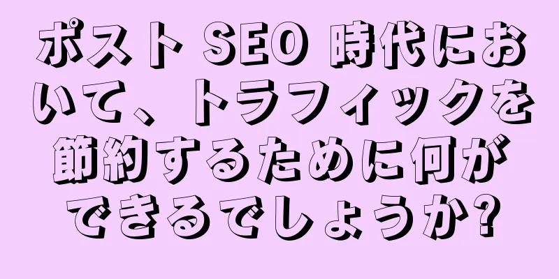 ポスト SEO 時代において、トラフィックを節約するために何ができるでしょうか?