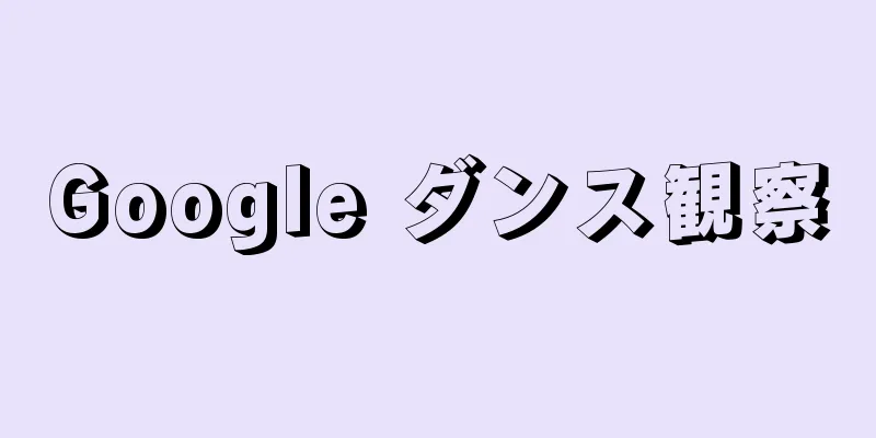 Google ダンス観察