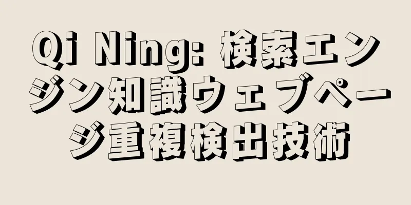 Qi Ning: 検索エンジン知識ウェブページ重複検出技術