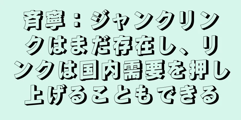 斉寧：ジャンクリンクはまだ存在し、リンクは国内需要を押し上げることもできる