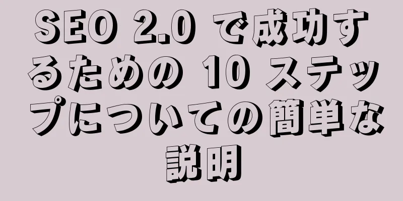 SEO 2.0 で成功するための 10 ステップについての簡単な説明