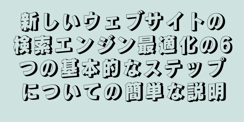 新しいウェブサイトの検索エンジン最適化の6つの基本的なステップについての簡単な説明