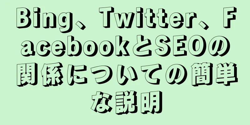Bing、Twitter、FacebookとSEOの関係についての簡単な説明