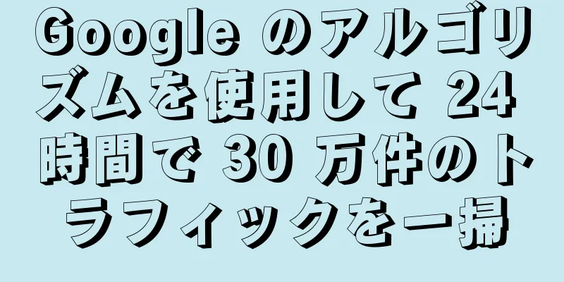 Google のアルゴリズムを使用して 24 時間で 30 万件のトラフィックを一掃