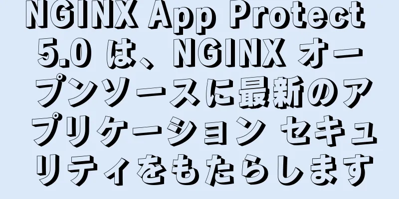 NGINX App Protect 5.0 は、NGINX オープンソースに最新のアプリケーション セキュリティをもたらします