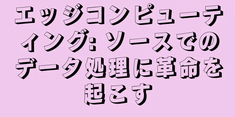 エッジコンピューティング: ソースでのデータ処理に革命を起こす