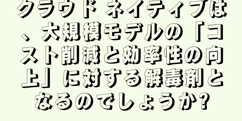 クラウド ネイティブは、大規模モデルの「コスト削減と効率性の向上」に対する解毒剤となるのでしょうか?