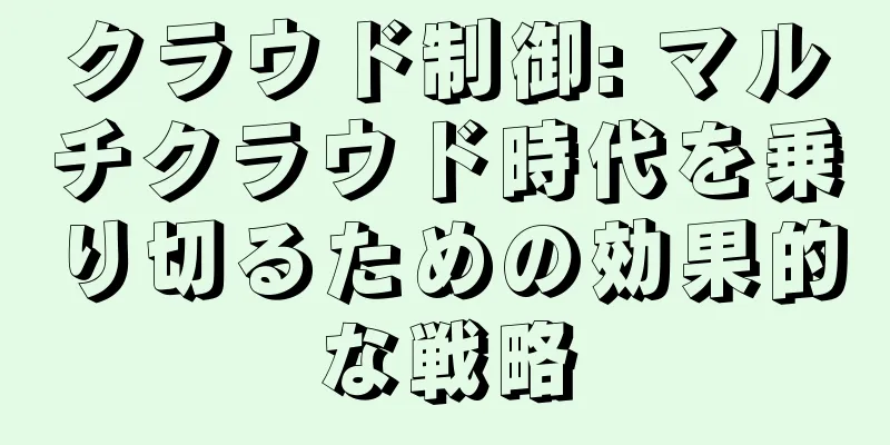 クラウド制御: マルチクラウド時代を乗り切るための効果的な戦略