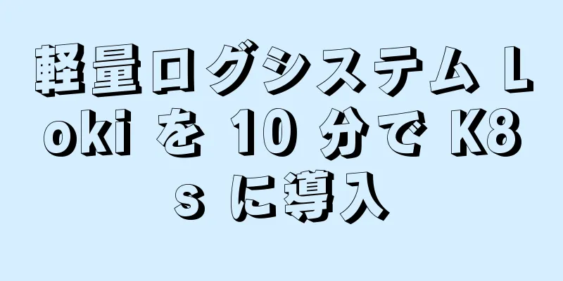 軽量ログシステム Loki を 10 分で K8s に導入