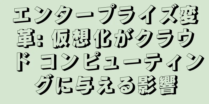 エンタープライズ変革: 仮想化がクラウド コンピューティングに与える影響