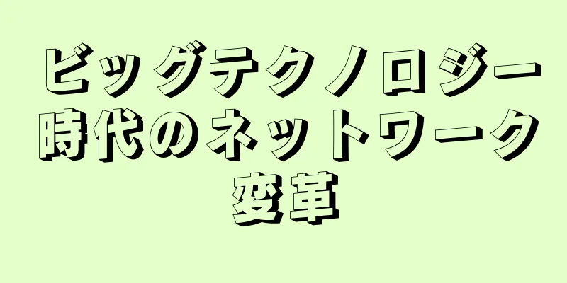 ビッグテクノロジー時代のネットワーク変革