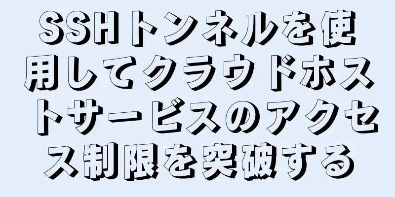 SSHトンネルを使用してクラウドホストサービスのアクセス制限を突破する