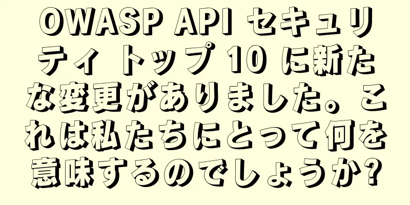 OWASP API セキュリティ トップ 10 に新たな変更がありました。これは私たちにとって何を意味するのでしょうか?
