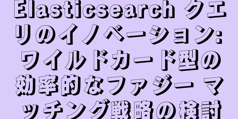 Elasticsearch クエリのイノベーション: ワイルドカード型の効率的なファジー マッチング戦略の検討