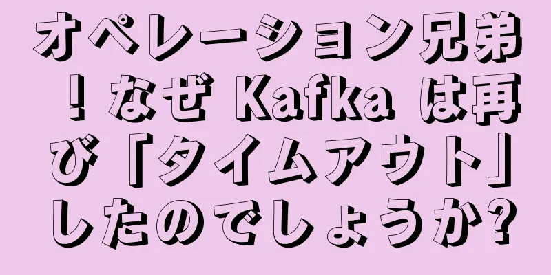 オペレーション兄弟！なぜ Kafka は再び「タイムアウト」したのでしょうか?