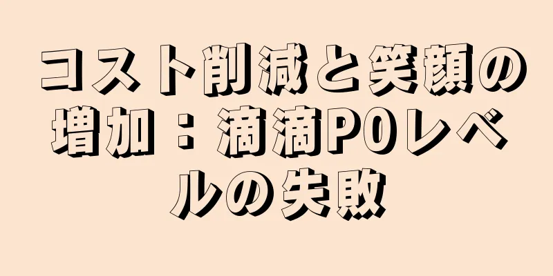 コスト削減と笑顔の増加：滴滴P0レベルの失敗
