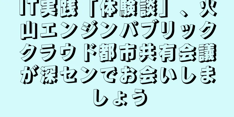 IT実践「体験談」、火山エンジンパブリッククラウド都市共有会議が深センでお会いしましょう