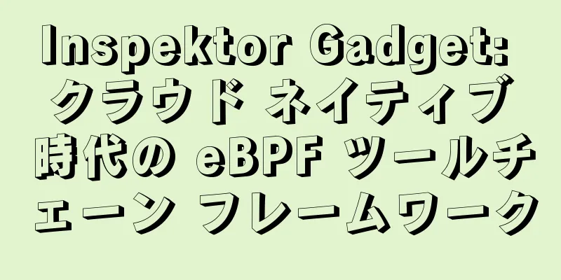 Inspektor Gadget: クラウド ネイティブ時代の eBPF ツールチェーン フレームワーク