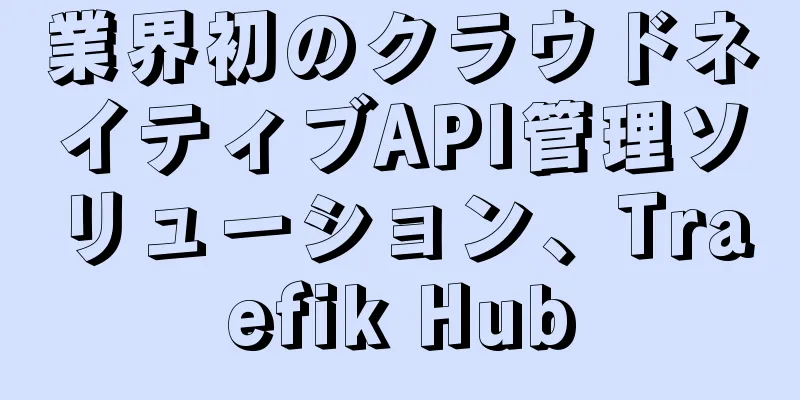 業界初のクラウドネイティブAPI管理ソリューション、Traefik Hub