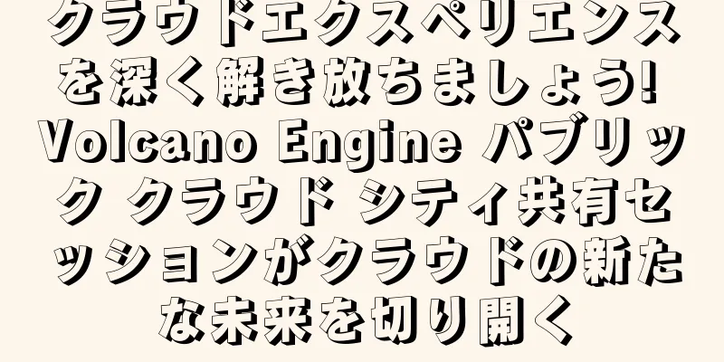 クラウドエクスペリエンスを深く解き放ちましょう! Volcano Engine パブリック クラウド シティ共有セッションがクラウドの新たな未来を切り開く