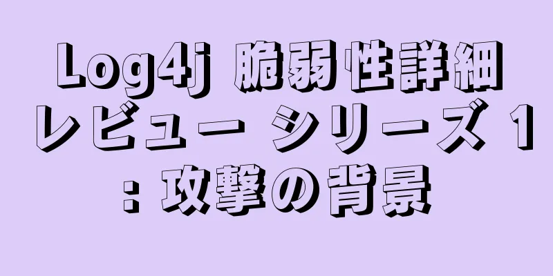 Log4j 脆弱性詳細レビュー シリーズ 1: 攻撃の背景