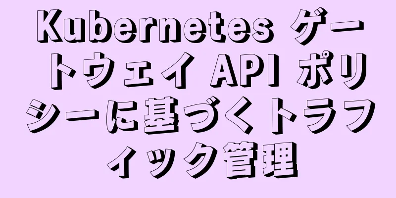 Kubernetes ゲートウェイ API ポリシーに基づくトラフィック管理