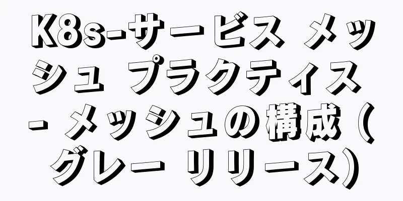 K8s-サービス メッシュ プラクティス - メッシュの構成 (グレー リリース)