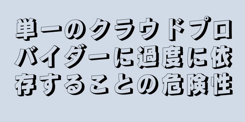 単一のクラウドプロバイダーに過度に依存することの危険性
