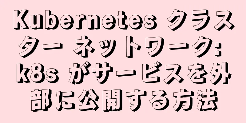 Kubernetes クラスター ネットワーク: k8s がサービスを外部に公開する方法