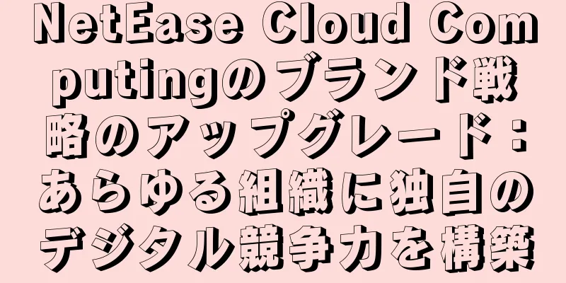 NetEase Cloud Computingのブランド戦略のアップグレード：あらゆる組織に独自のデジタル競争力を構築