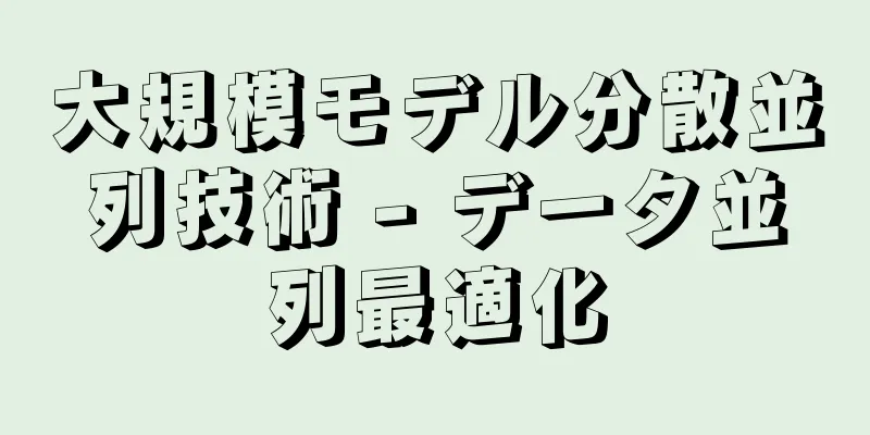 大規模モデル分散並列技術 - データ並列最適化