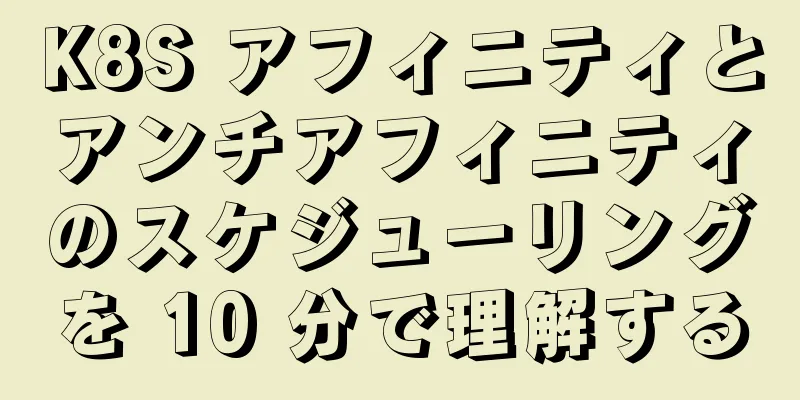 K8S アフィニティとアンチアフィニティのスケジューリングを 10 分で理解する